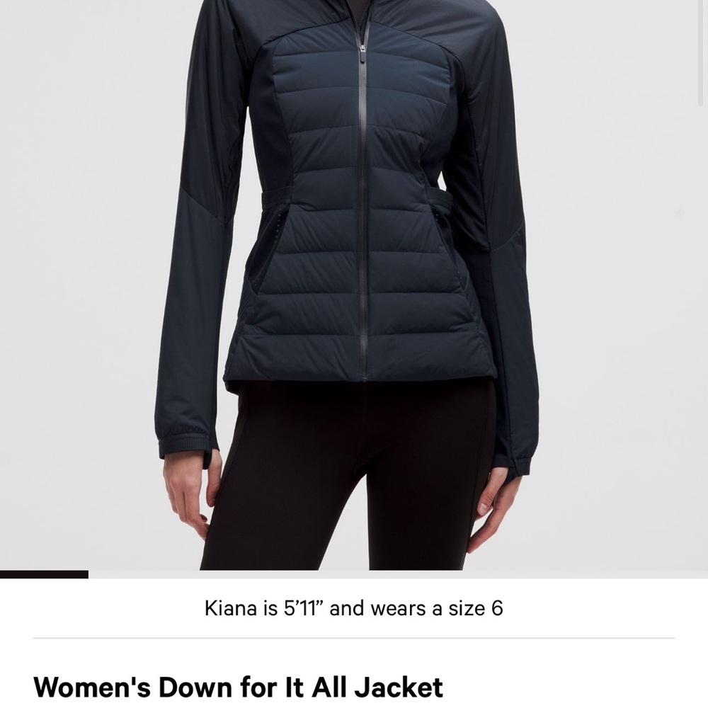 Lululemon Athletica Blue Puffer Jacket